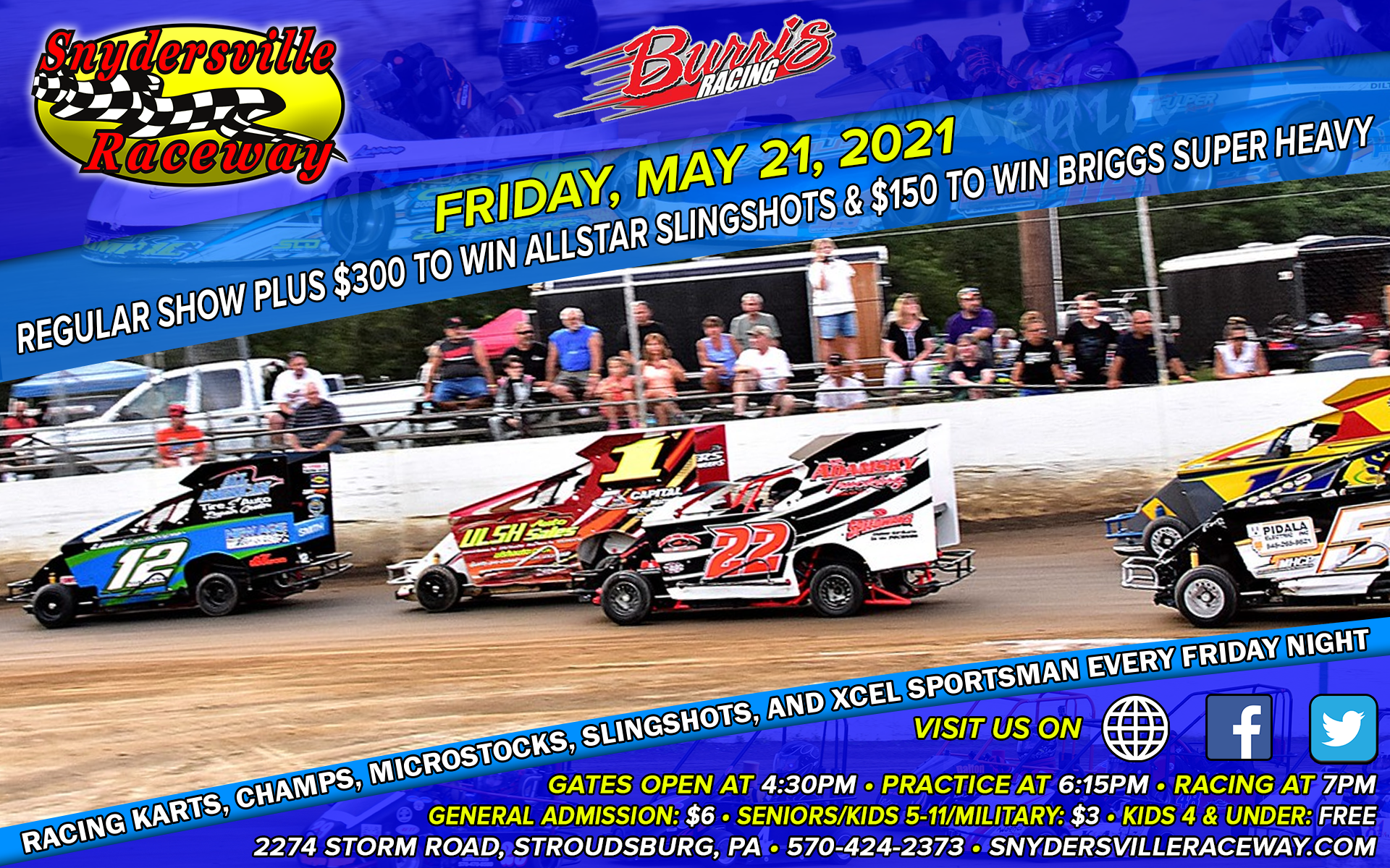 300 To Win Allstar Slingshots 150 To Win Briggs Super Heavy To Highlight Friday May 21 With Regular Show Snydersville Raceway
